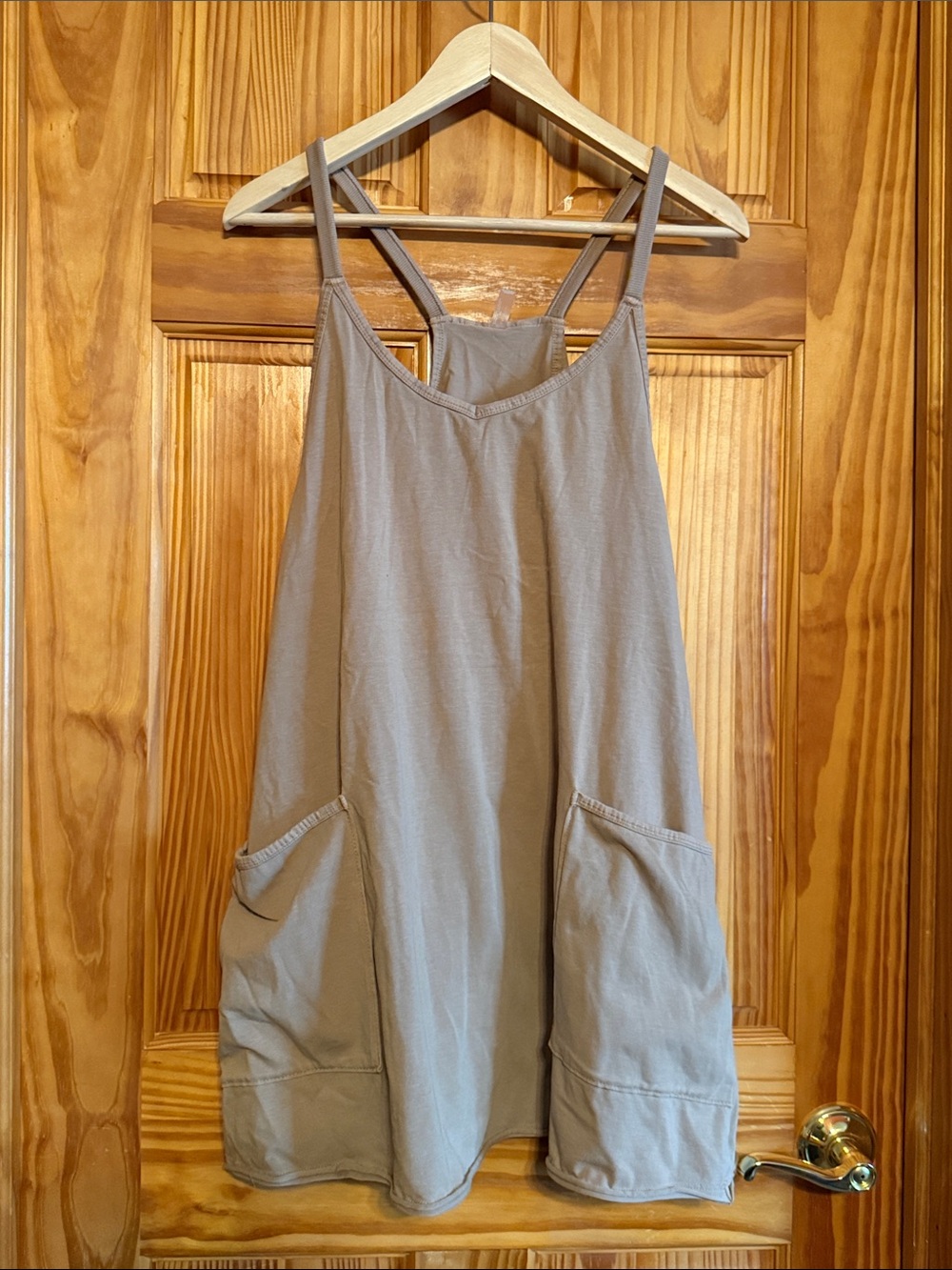 Free People Hot Shot Dress/Romper in Taupe- Small